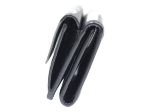 Balenciaga Black Lambskin White Folding Paper Wallet
